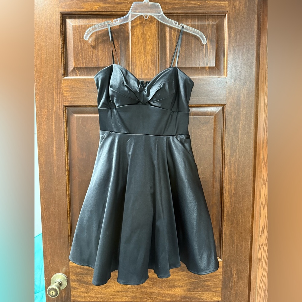 City Studio Black Strapless Homecoming dress